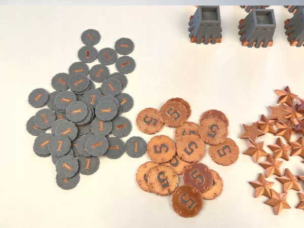 5c6af8d0ea5d5f08acb5ef2dd6a97438.jpg Zamienniki żetonów pasujące do gry Nucleum | Nucleum Upgrade Pack