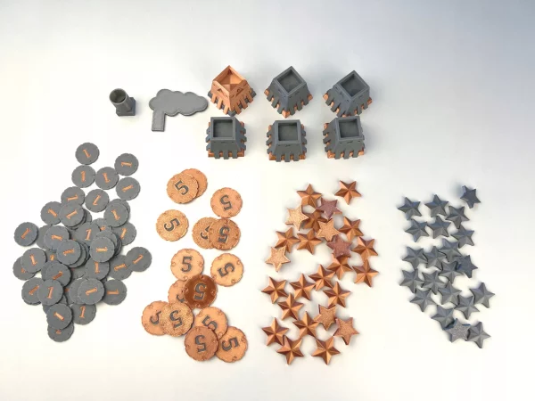 5dcaf69a74393618f7ba473f92141aa0.jpg Zamienniki żetonów pasujące do gry Nucleum | Nucleum Upgrade Pack
