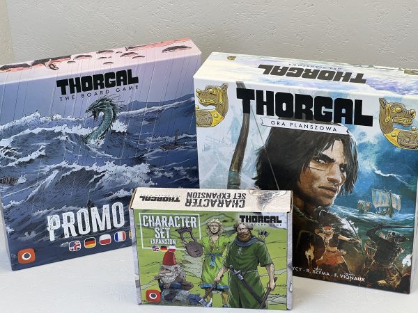 IMG_5753 Thorgal Zestaw: gra planszowa, Promo Box, Zestaw 3 Bohaterów, insert