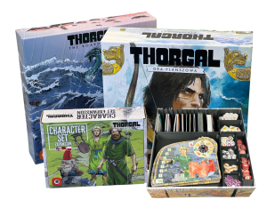 aa Thorgal Zestaw: gra planszowa, Promo Box, Zestaw 3 Bohaterów, insert