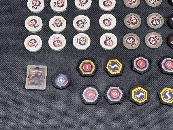 4 Protektory na żetony pasujące do gry The Mandalorian: Przygody