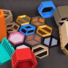 2 GAMU HexTrays - uniwersalne tacki do gier planszowych z pudełkiem